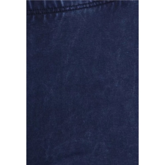 Galaxy Blue Boho Mineral Wash Flare Stretch Pants - Picture 5 of 6